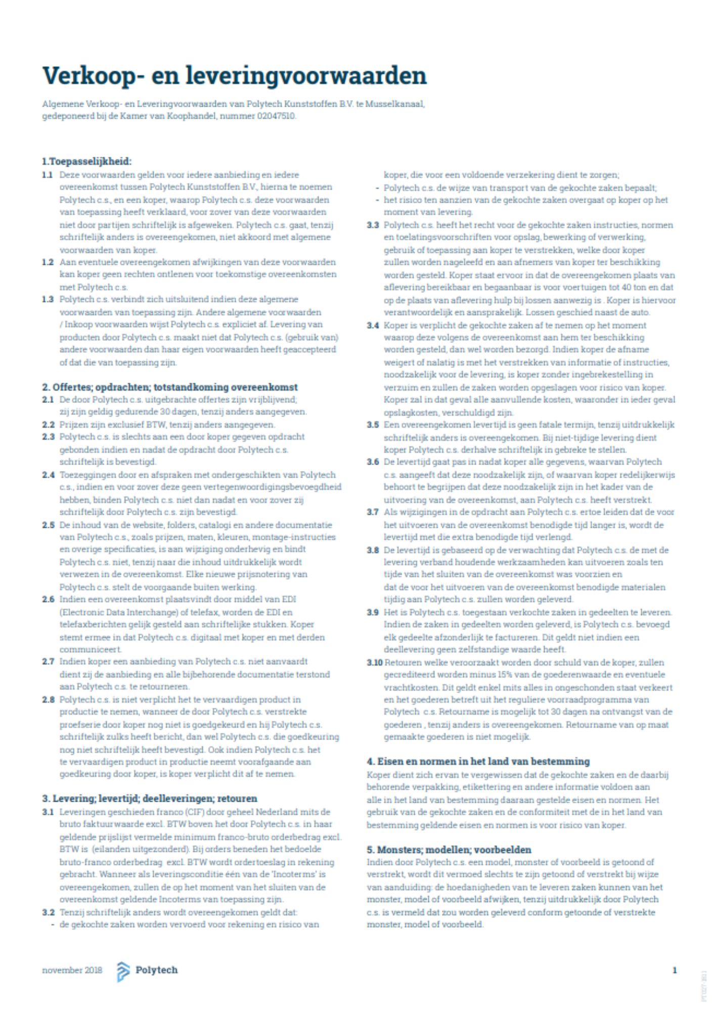 Algemene voorwaarden preview