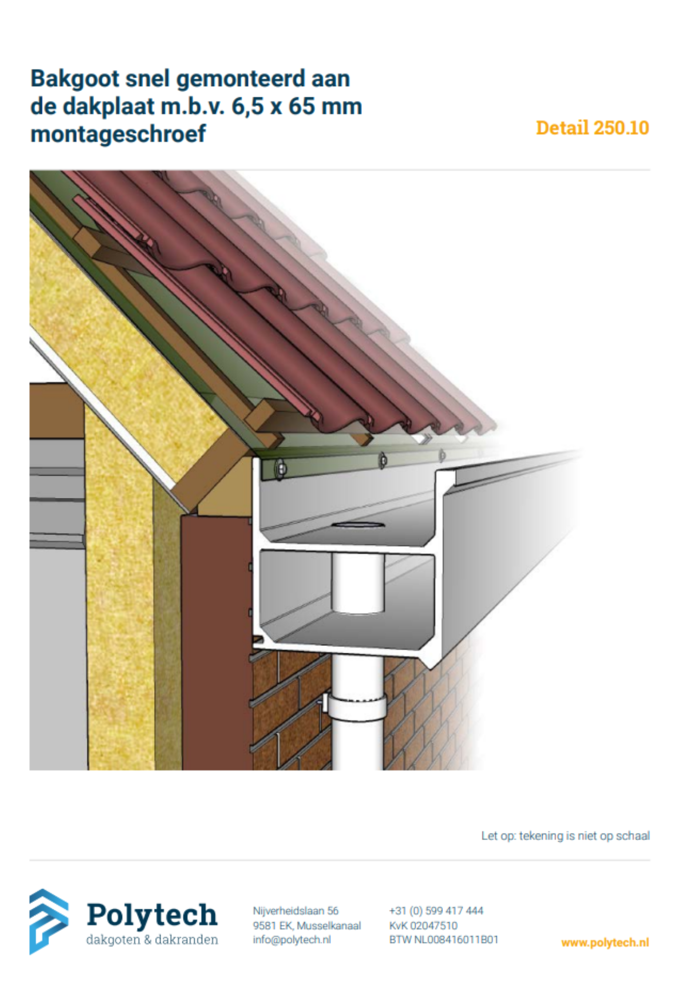 Montagedetails Bakgoot preview