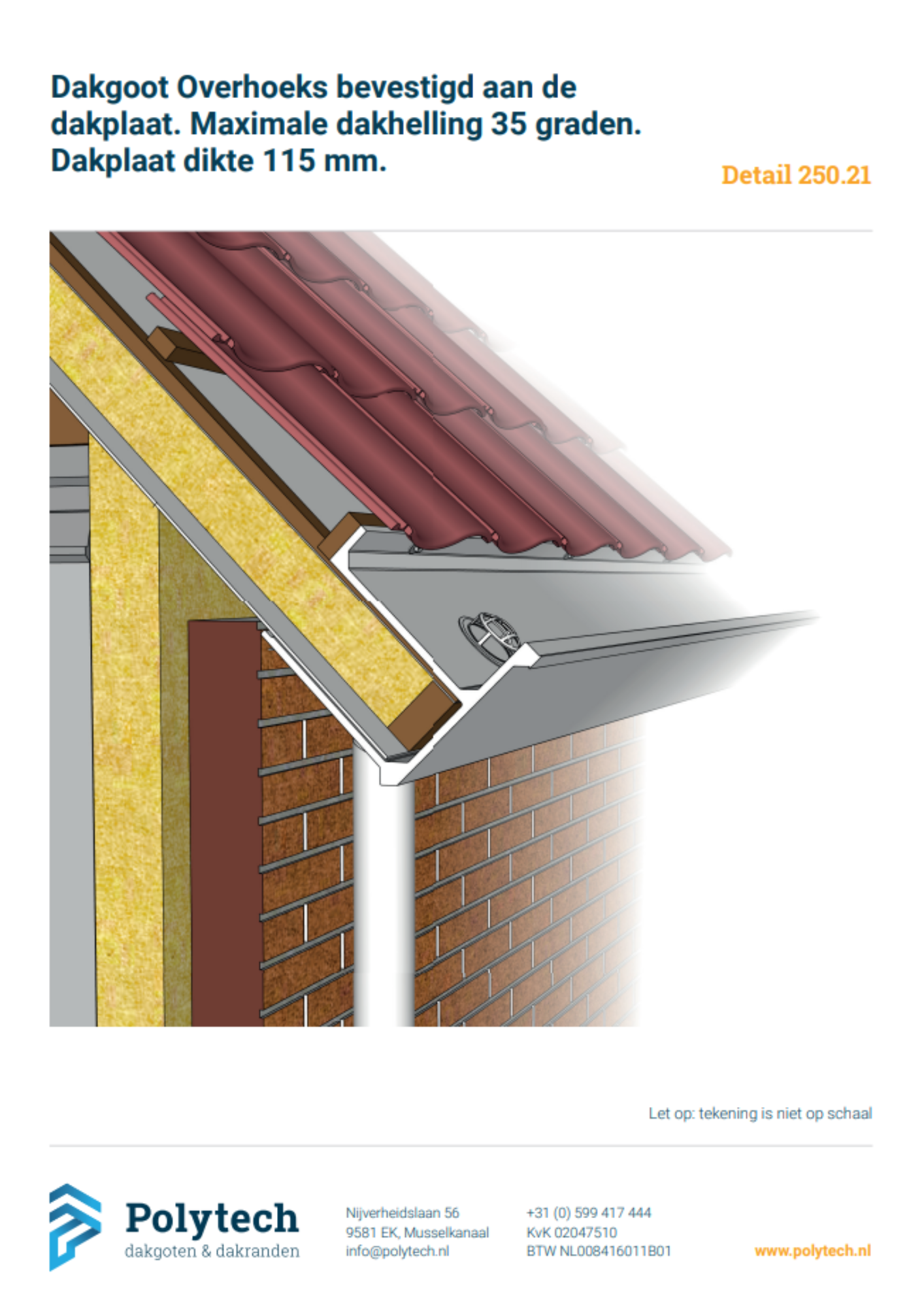 Montagedetails dakgoot Overhoeks preview