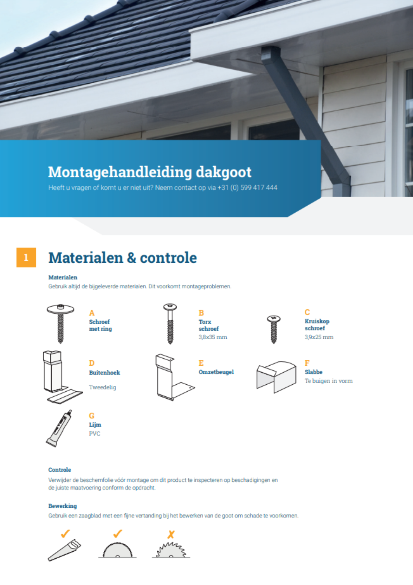 Montagehandleiding Baseline dakgoot preview