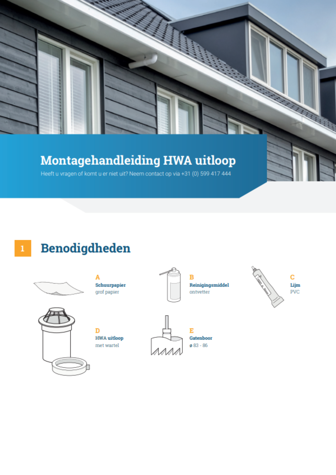 Montagehandleiding hwa uitloop preview