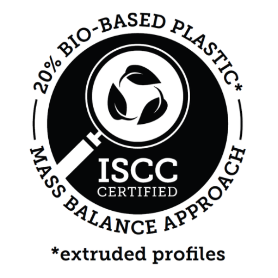 ISCC certified bio-based plastic sticker